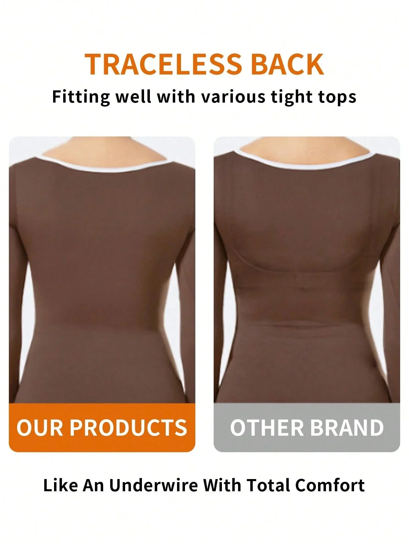 1pc Women Plus Size Seamless Wireless Bra - Image 6
