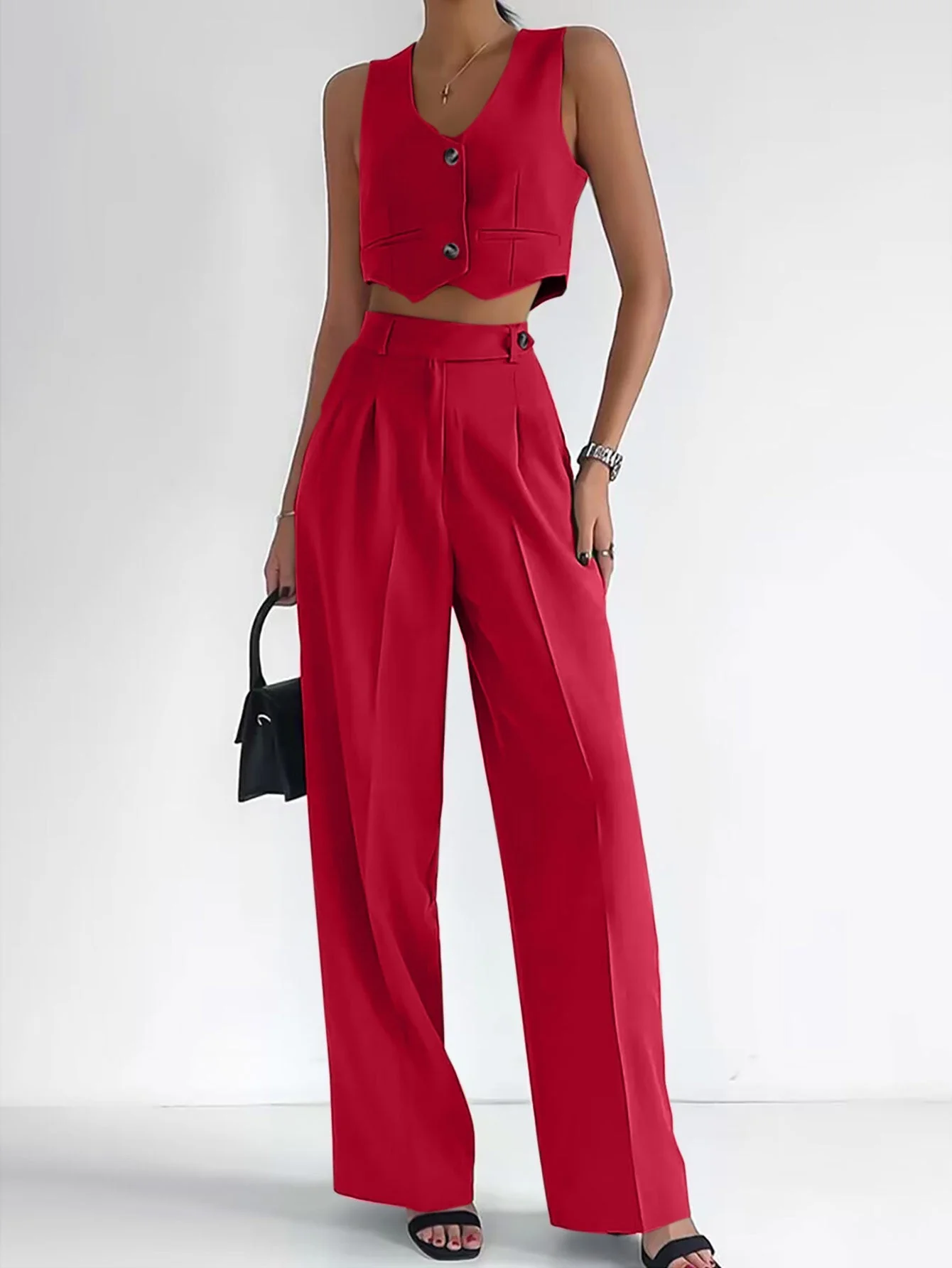 2025 Casual Vest Suit Women's Office Wear FD - Image 12