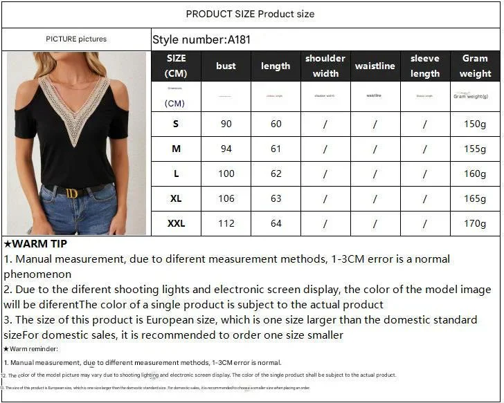 2025 elegant lace V-neck applique sleeves hollow short sleeves loose solid color T-shirt slim top - Image 7