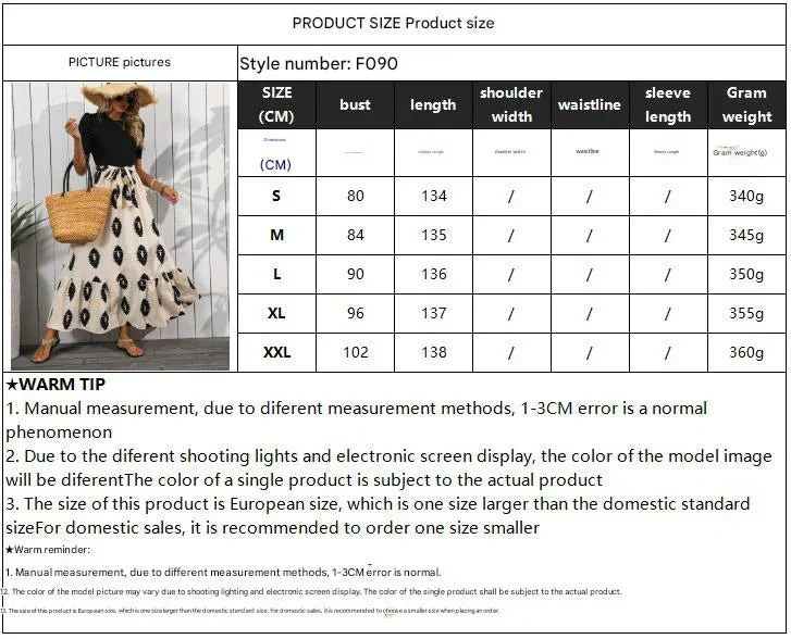 2025 new elegant women's geometric printing round neck bubble sleeve hem ruffle edge dress - Image 7