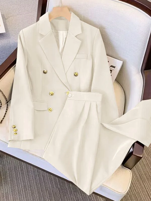 2025 new goddess suits for women, popular Korean style, high-end lazy style, casual and versatile women office suit - Image 2