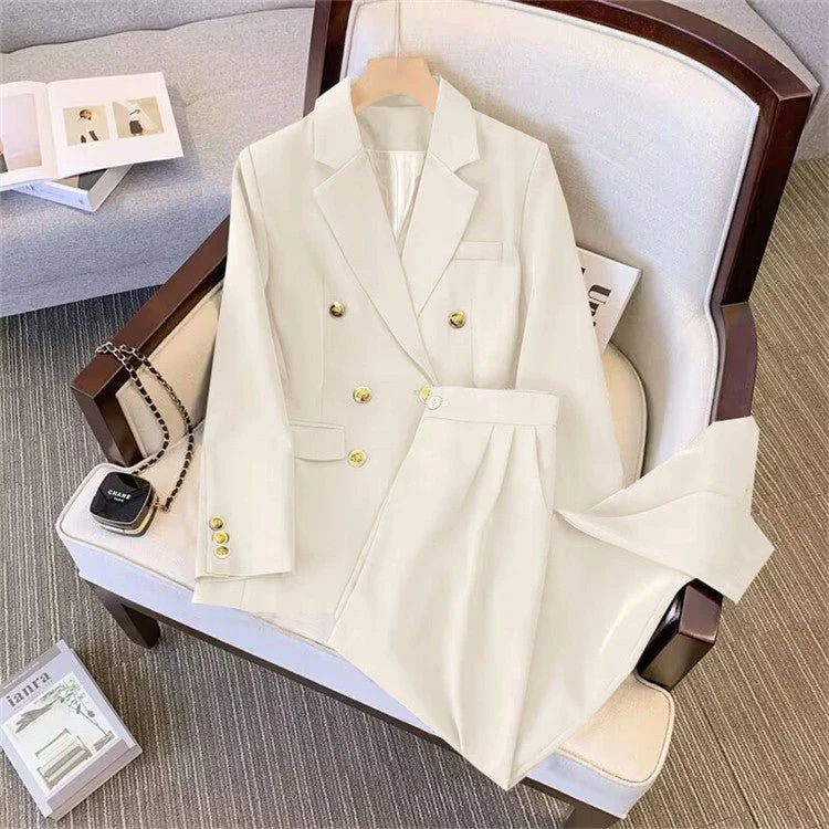 2025 new goddess suits for women, popular Korean style, high-end lazy style, casual and versatile women office suit - Image 42