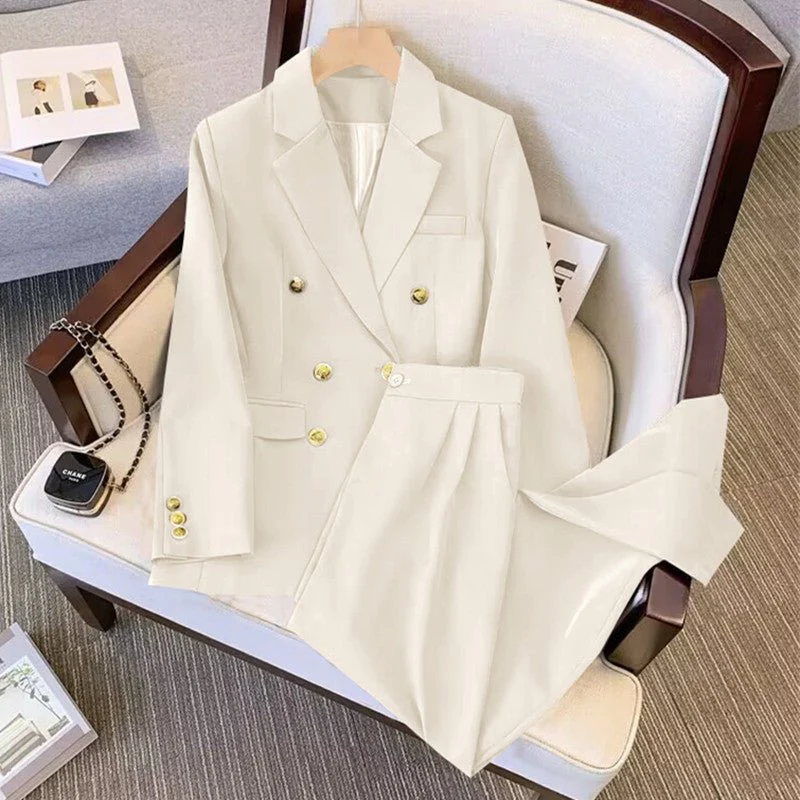 2025 new goddess suits for women, popular Korean style, high-end lazy style, casual and versatile women office suit - Image 9