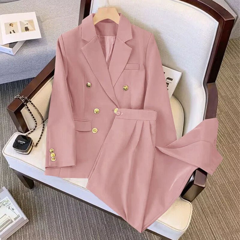 2025 new goddess suits for women, popular Korean style, high-end lazy style, casual and versatile women office suit FD - Image 10