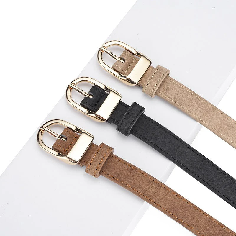 2025 new women's Korean fashion belt student jeans decorative thin belt - Image 10