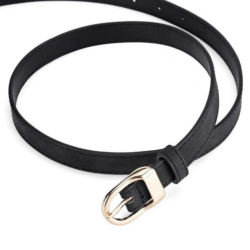 2025 new women's Korean fashion belt student jeans decorative thin belt - Image 11