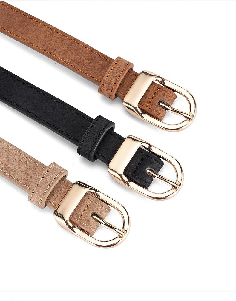 2025 new women's Korean fashion belt student jeans decorative thin belt - Image 13