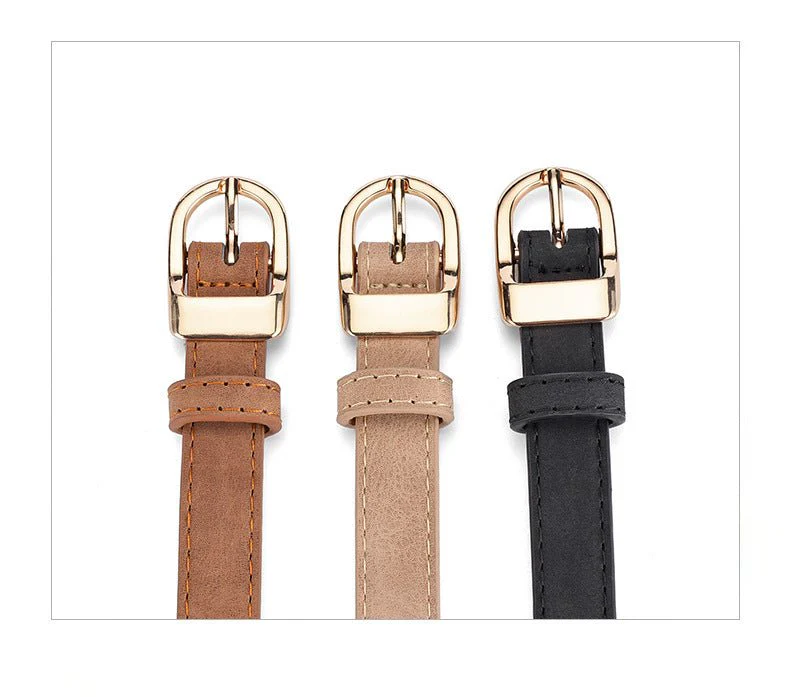 2025 new women's Korean fashion belt student jeans decorative thin belt - Image 14