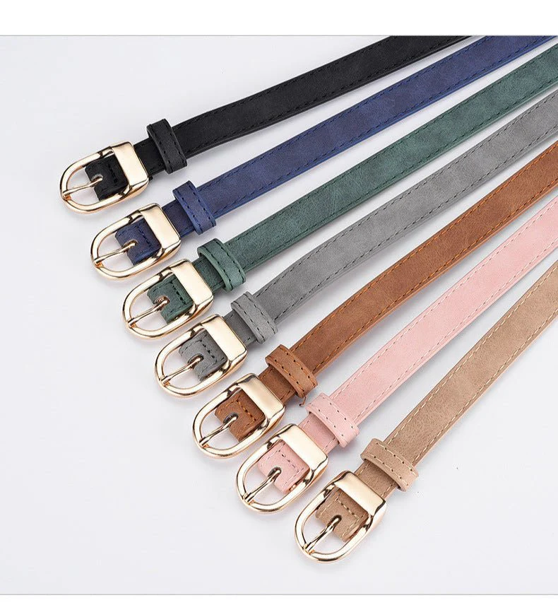 2025 new women's Korean fashion belt student jeans decorative thin belt - Image 16
