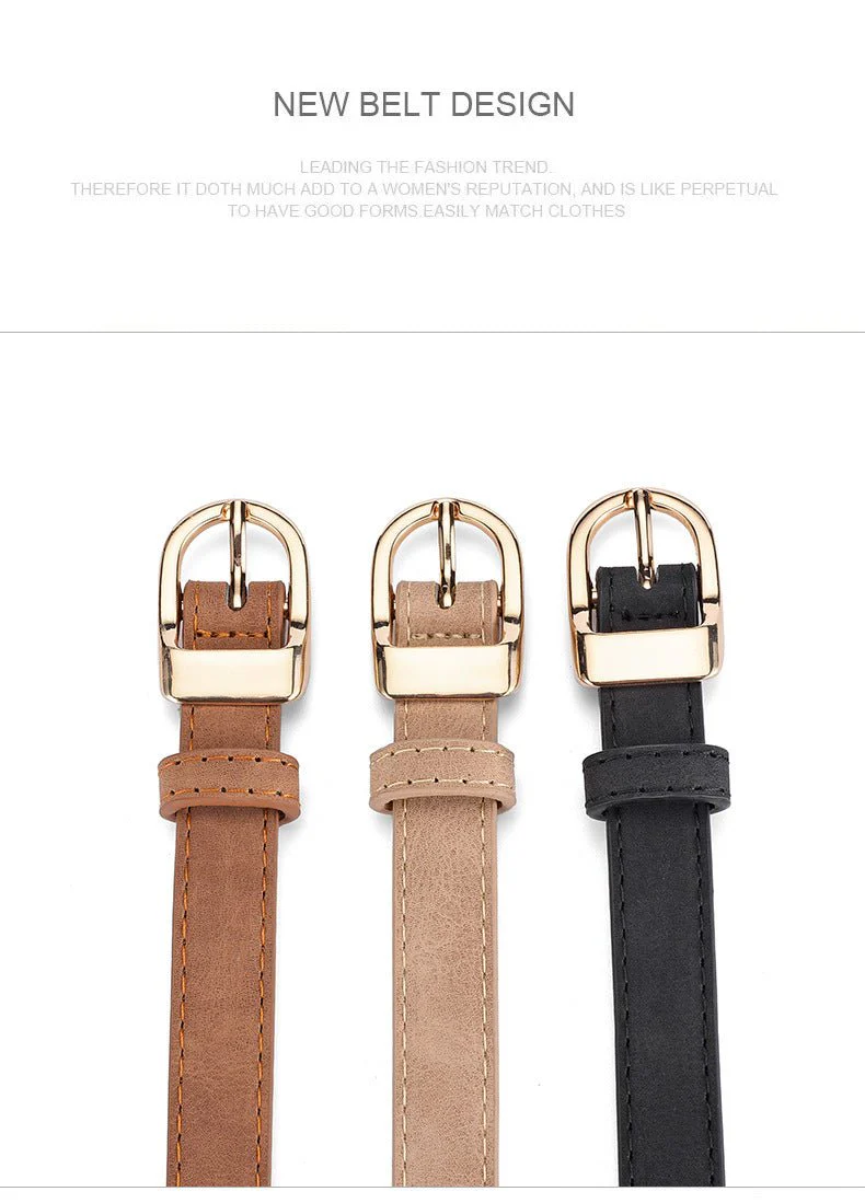 2025 new women's Korean fashion belt student jeans decorative thin belt - Image 18