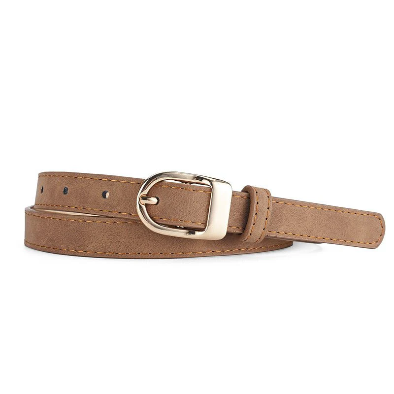 2025 new women's Korean fashion belt student jeans decorative thin belt - Image 2