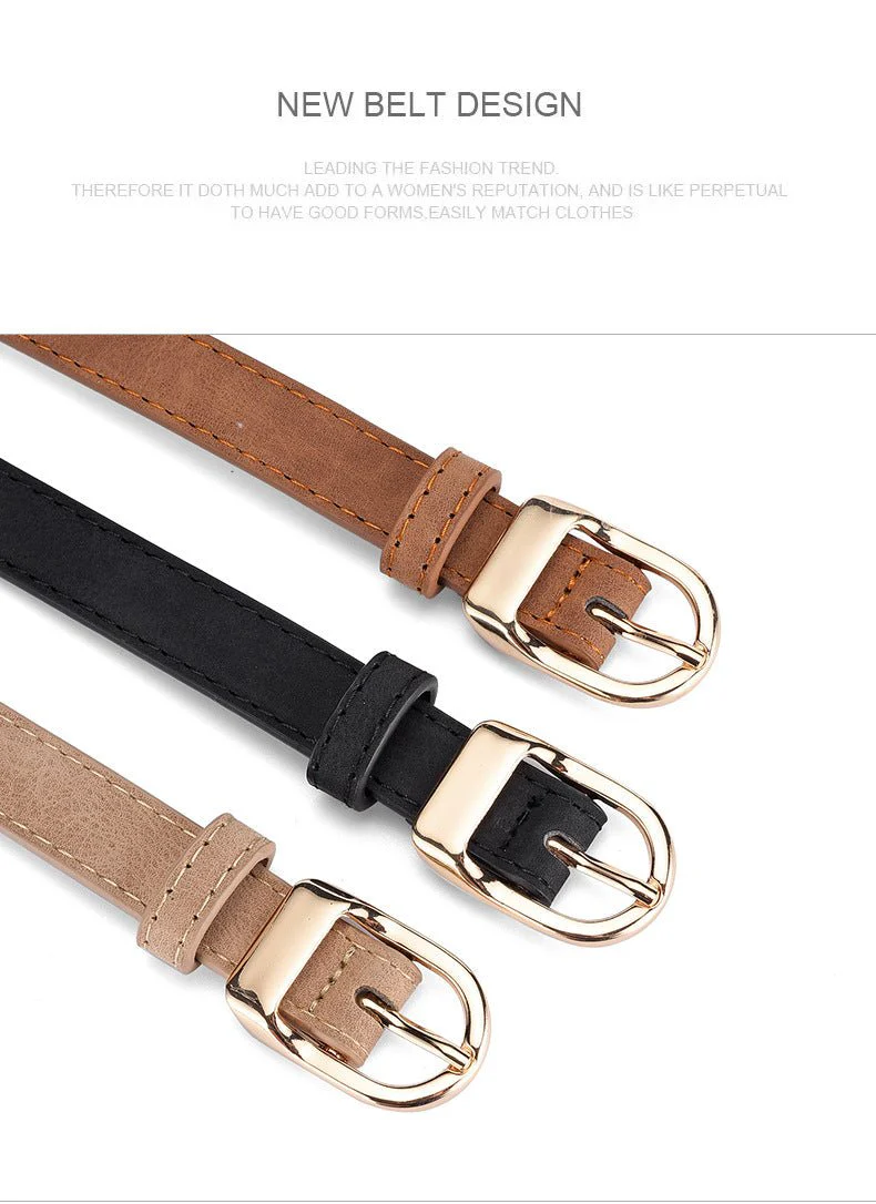 2025 new women's Korean fashion belt student jeans decorative thin belt - Image 20