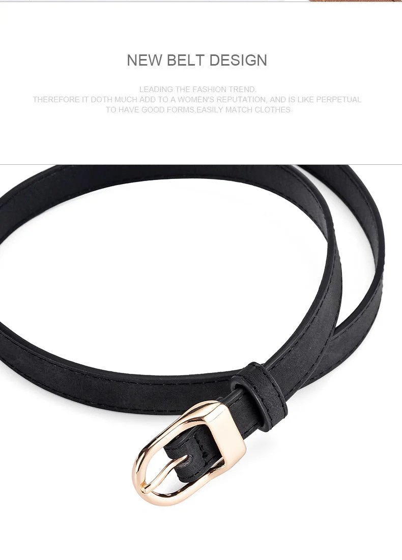 2025 new women's Korean fashion belt student jeans decorative thin belt - Image 22