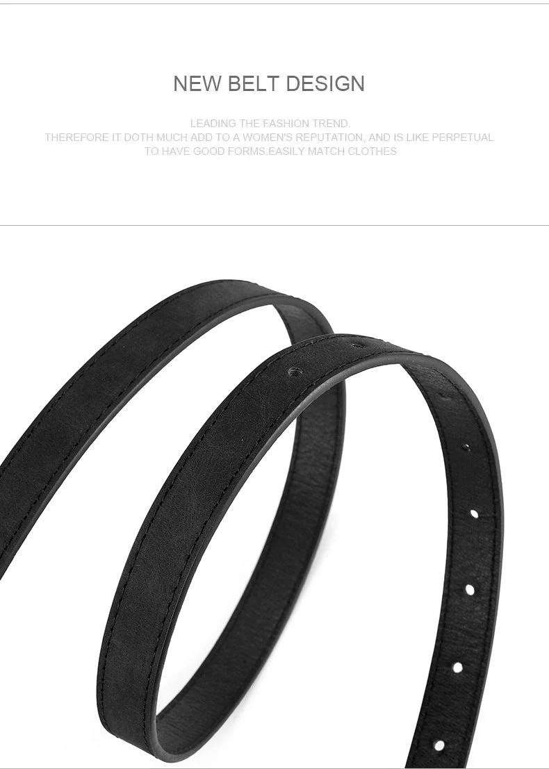 2025 new women's Korean fashion belt student jeans decorative thin belt - Image 23