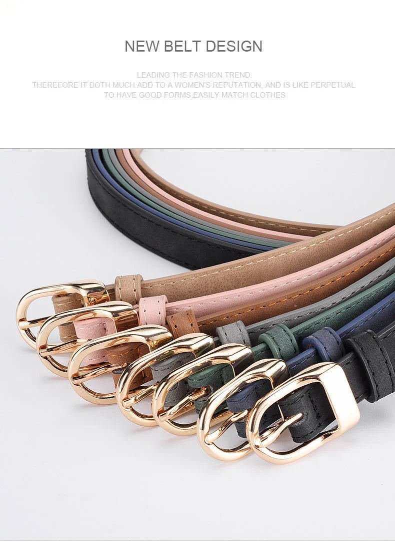 2025 new women's Korean fashion belt student jeans decorative thin belt - Image 24