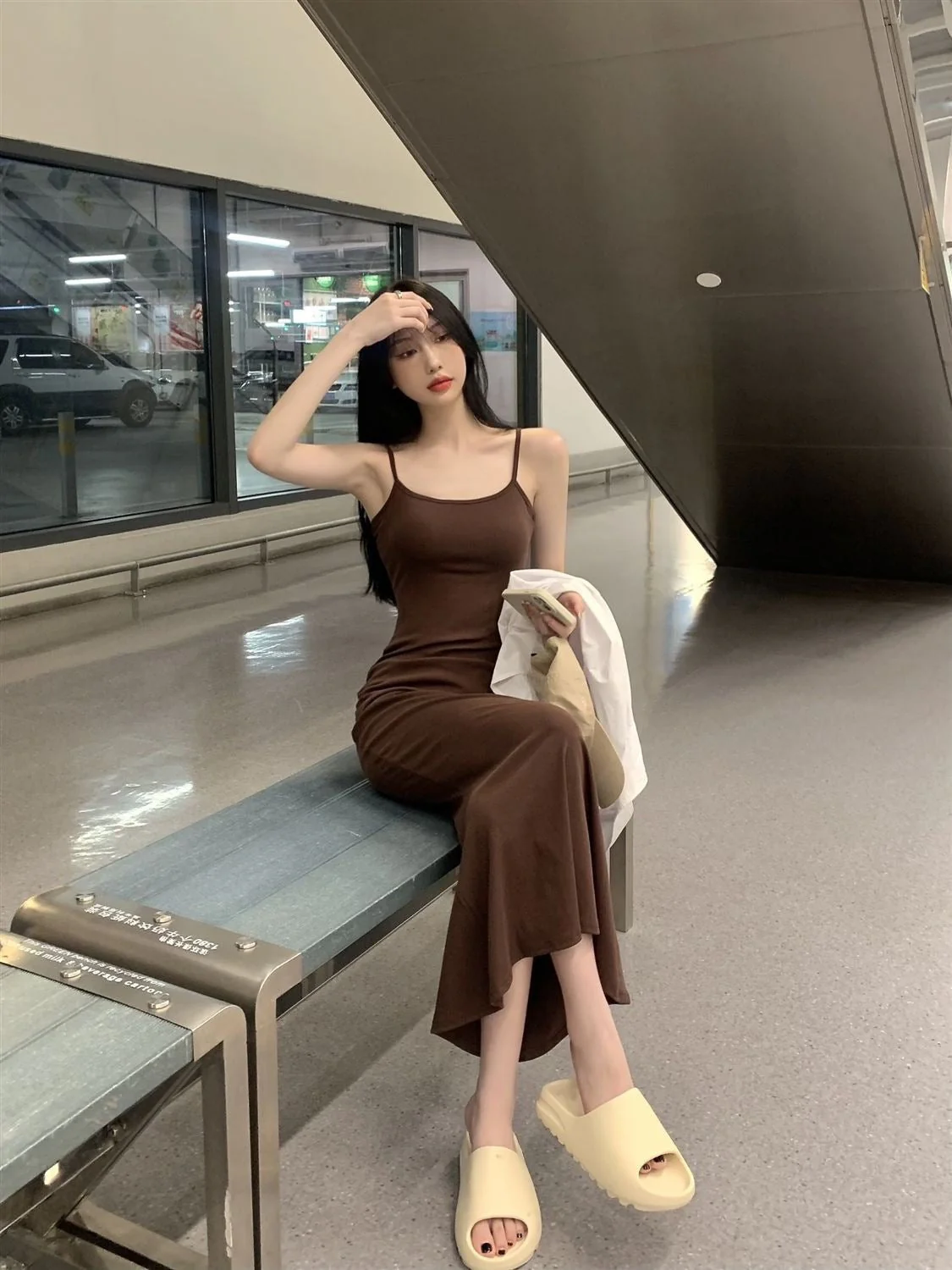 2025 Sleeveless Waisted Backless Suspender Dress FD - Image 19