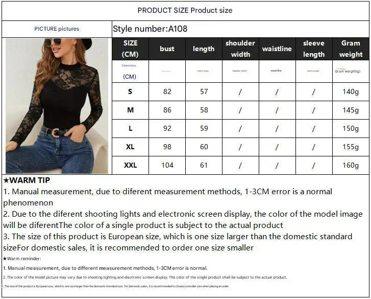 2025 spring new fashion lace splicing long-sleeved small stand-up collar pullover bottom T-shirt top women - Image 7