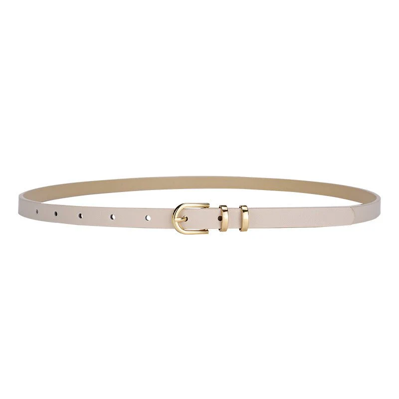 2025 summer Korean style small fresh dress decorative thin belt ladies fashion simple pin buckle belt female - Image 4