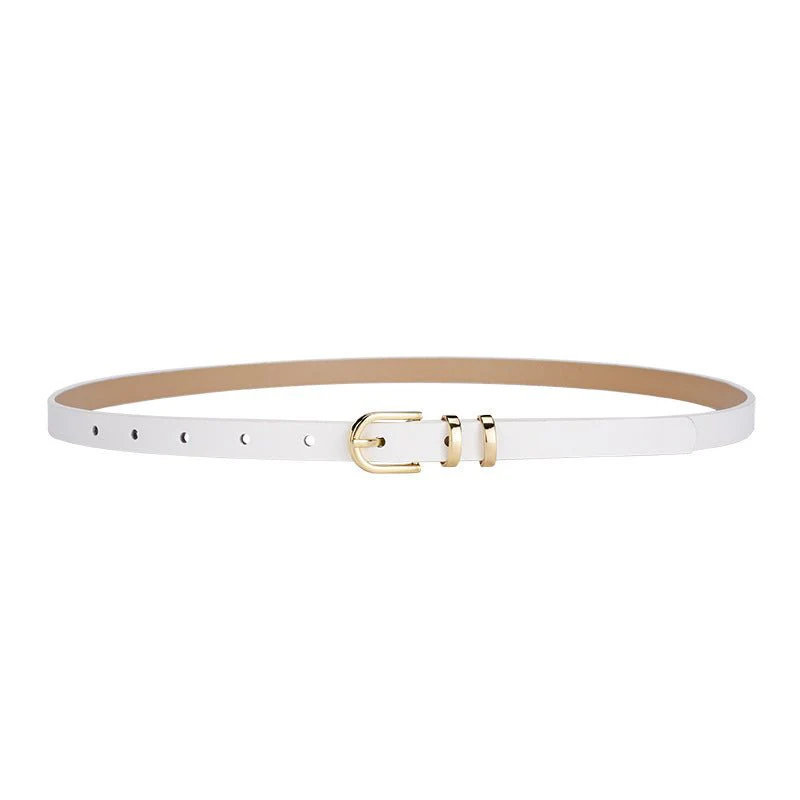 2025 summer Korean style small fresh dress decorative thin belt ladies fashion simple pin buckle belt female FD - Image 2