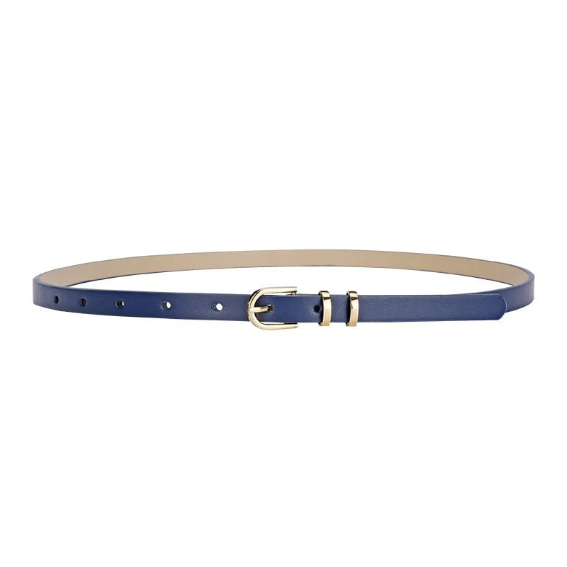 2025 summer Korean style small fresh dress decorative thin belt ladies fashion simple pin buckle belt female FD - Image 6