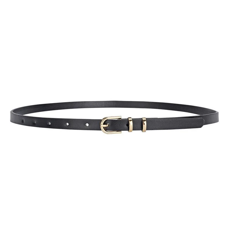 2025 summer Korean style small fresh dress decorative thin belt ladies fashion simple pin buckle belt female FD - Image 7