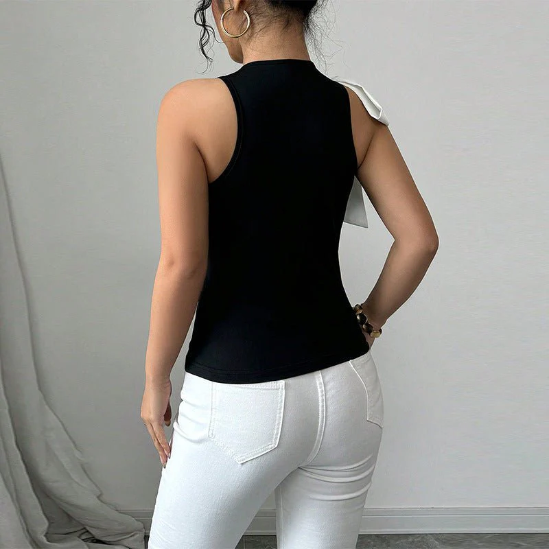 2025 summer new small vest style blouse - Image 3