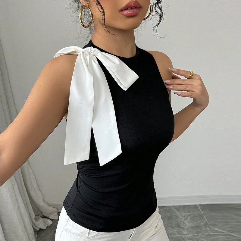 2025 summer new small vest style blouse - Image 4