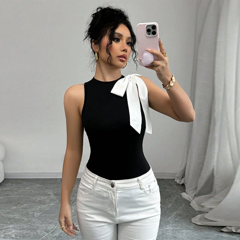 2025 summer new small vest style blouse FD