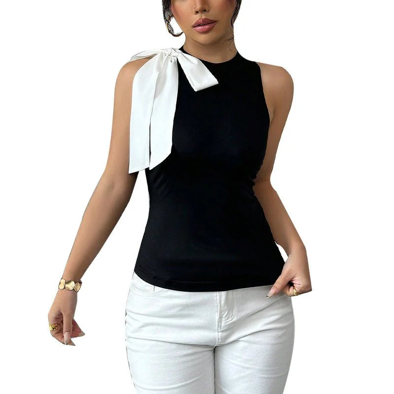 2025 summer new small vest style blouse FD - Image 5