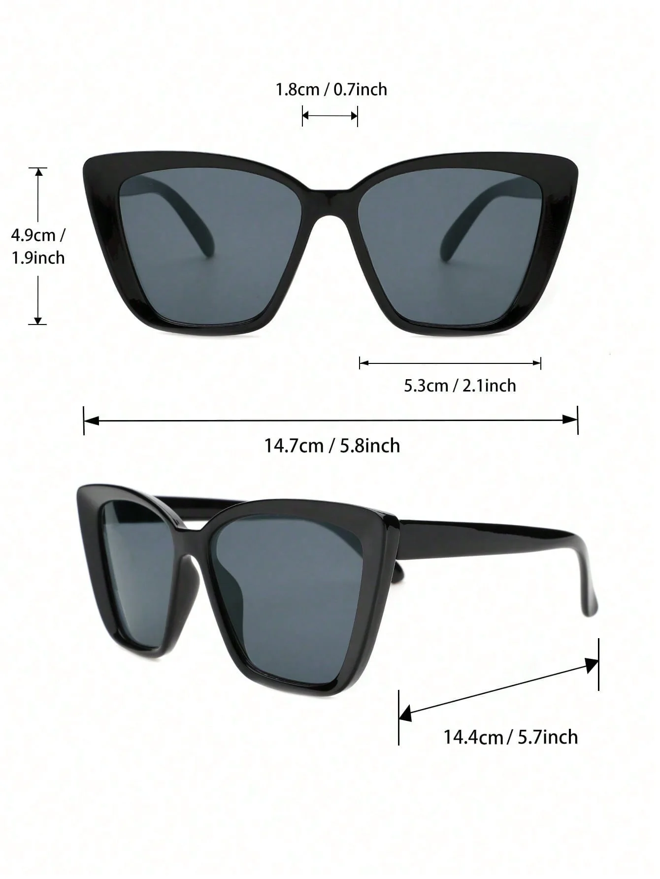 3pairs Women Cat Eye Frame Sunglasses - Image 6