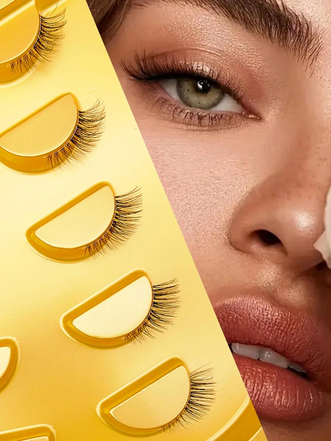 5 Pairs Half-Eye False Eyelashes, Strip Eyelashes, 5-10mm Length, D Curl, Lengthening False Eyelashes - Image 9