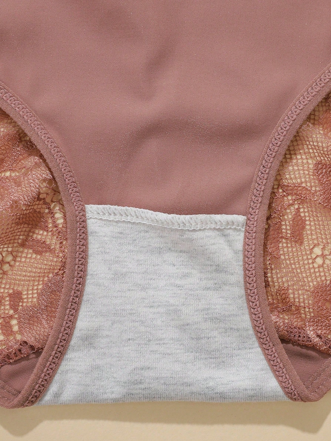6pcs Pack - Plus Size Women's Breathable Comfortable Lace Patchwork Sexy Bikini Panties - Image 10