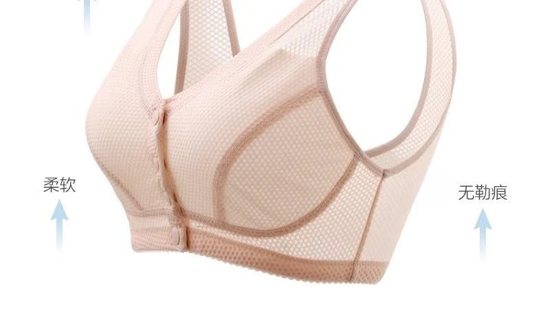 A-type thin front-opening mother breastfeeding bra without steel ring large size FD - Image 10