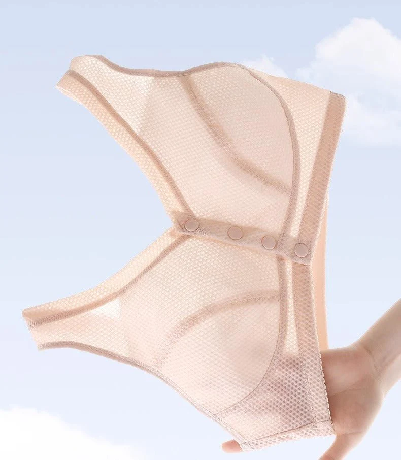 A-type thin front-opening mother breastfeeding bra without steel ring large size FD - Image 11
