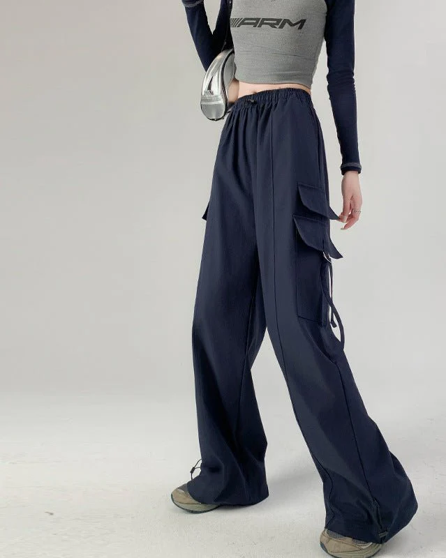 American overalls women's pants women's autumn new loose wide-leg pants hot girl casual women's sports pants - Image 13