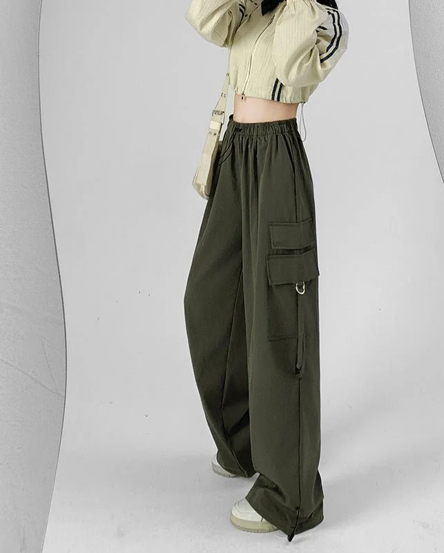 American overalls women's pants women's autumn new loose wide-leg pants hot girl casual women's sports pants - Image 6
