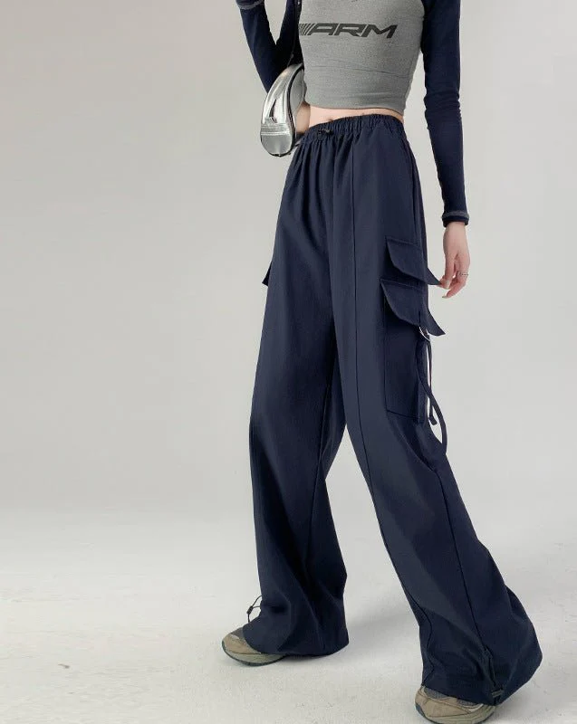 American overalls women's pants women's autumn new loose wide-leg pants hot girl casual women's sports pants - Image 8
