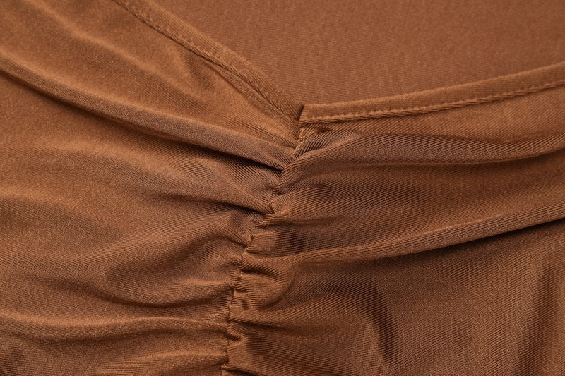American spring new long dress backless lace-up chest wrap dress FD - Image 36