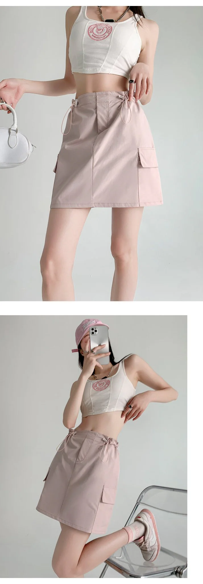 American workwear skirt for women, new summer style, slim design, hip skirt, high waist, small size, A-line short skirt - Image 13