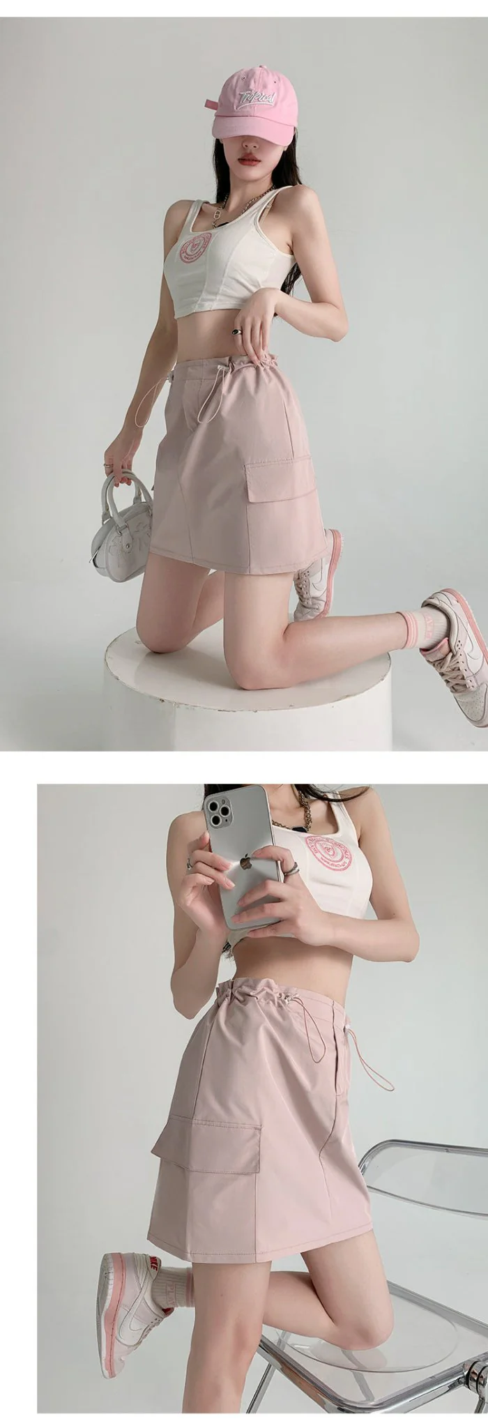American workwear skirt for women, new summer style, slim design, hip skirt, high waist, small size, A-line short skirt - Image 14