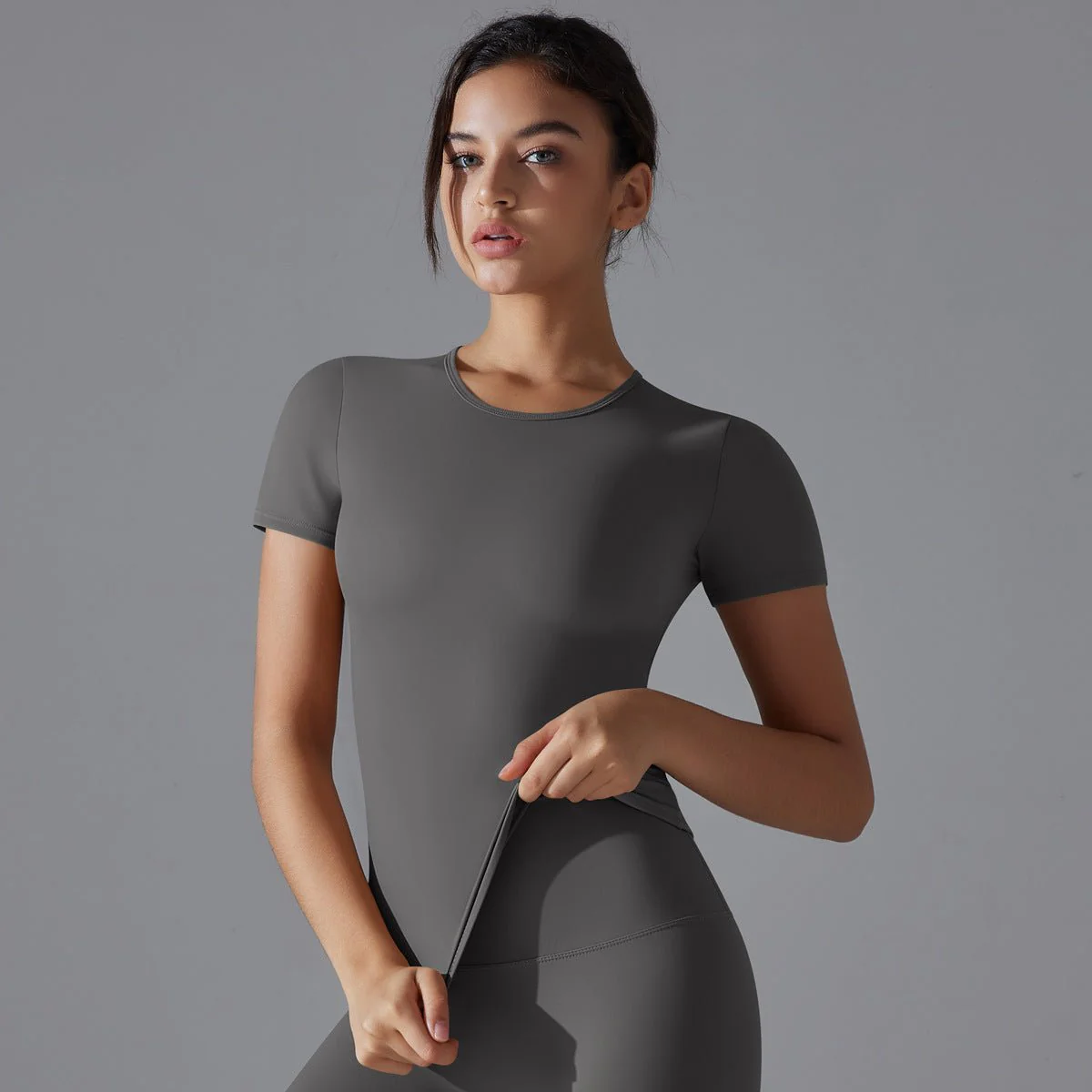 Apex Sculpt Slim-Fit Tee | Fluid. Form. Fearless. (FD) - Image 2
