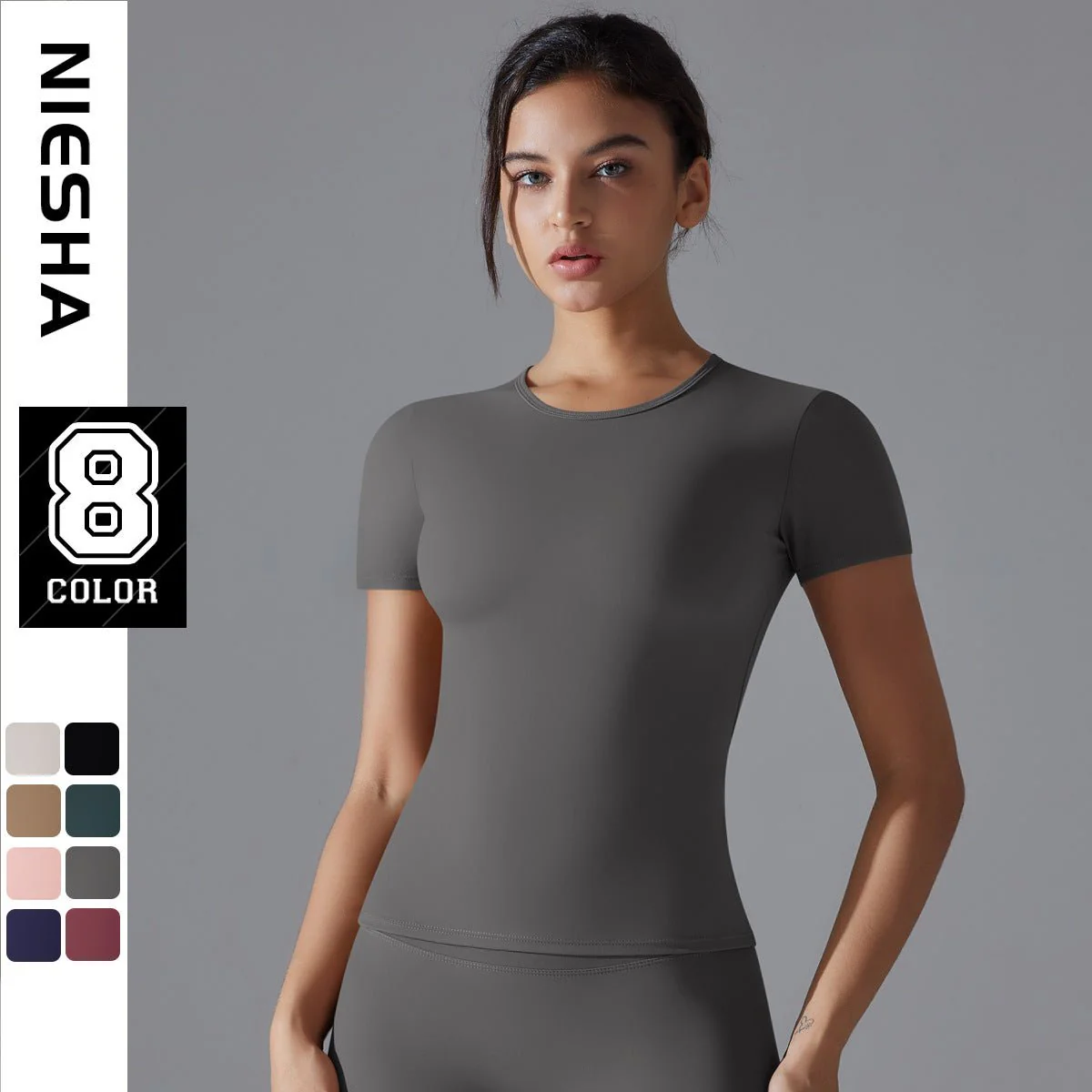 Apex Sculpt Slim-Fit Tee | Fluid. Form. Fearless. (FD) - Image 21