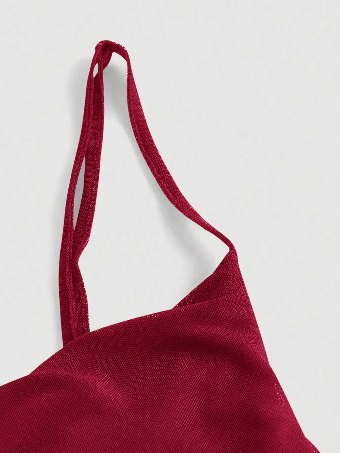 Asymmetric Collar Fish Tail Halterneck Dress - Image 3