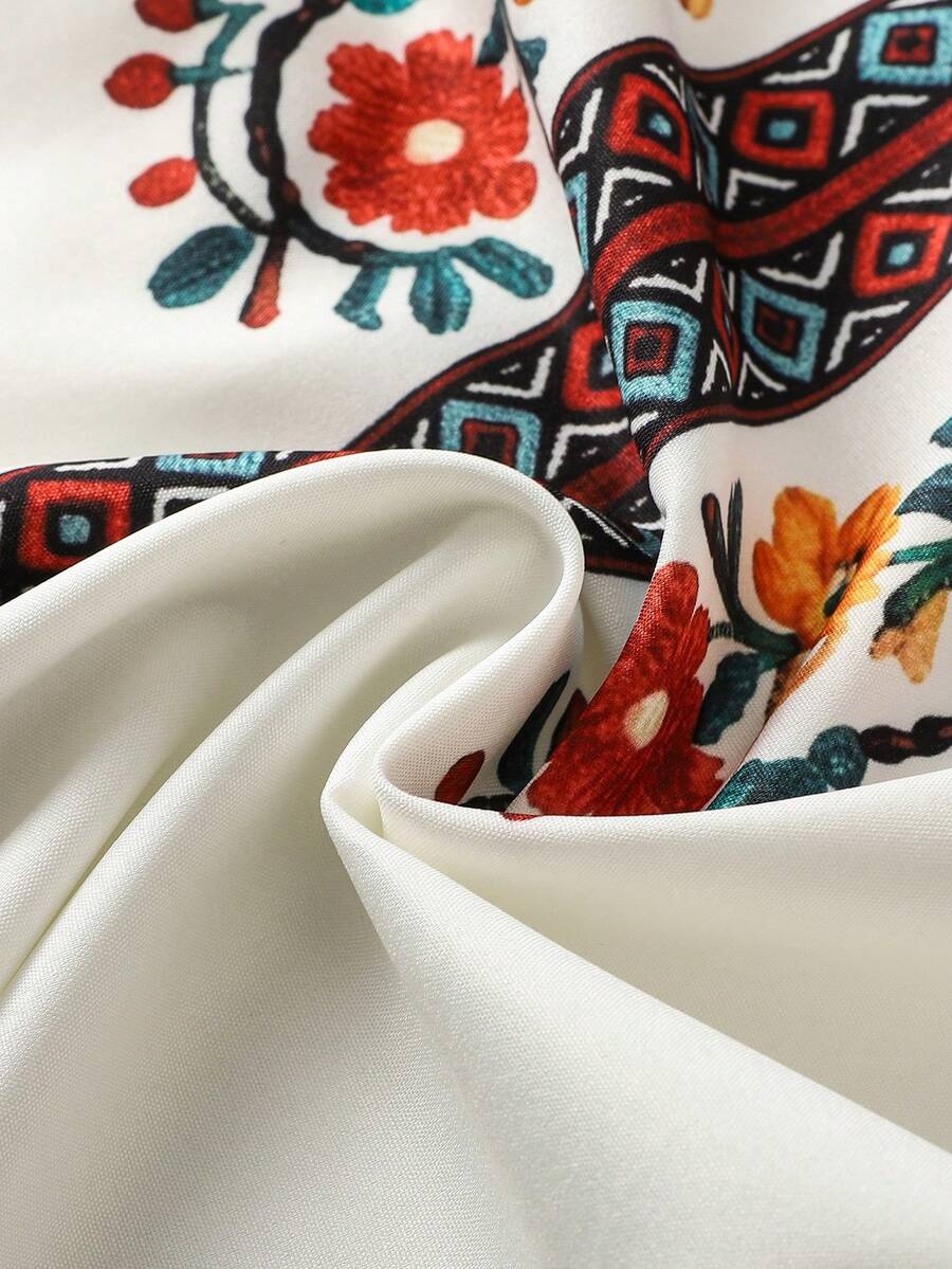 Women's Casual Floral Print Shirt - Image 6