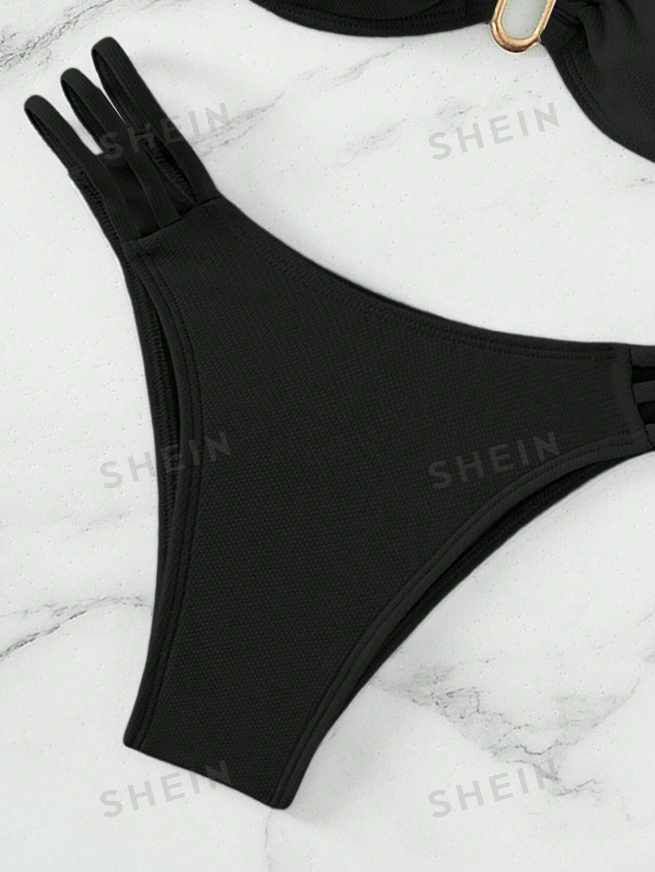 Black Carnival | U-Buckle Cut-Out Bikini Set FD - Image 5