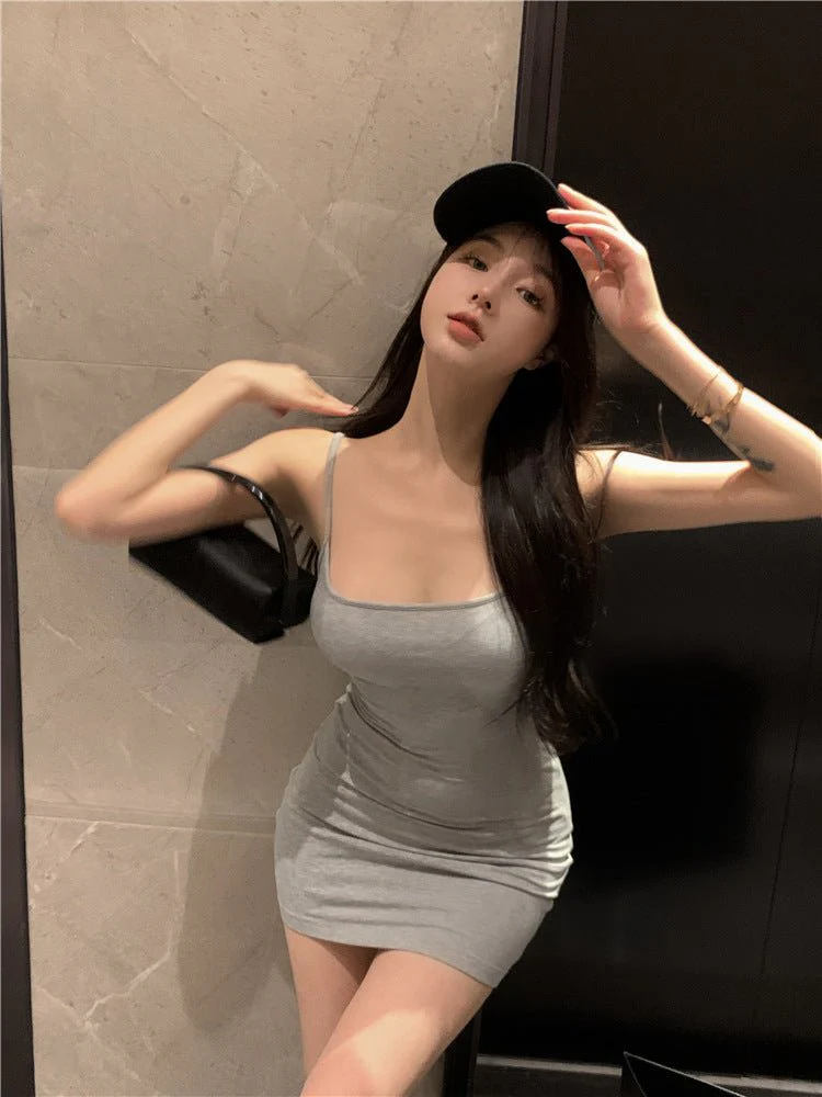 Blue sxy suspender dress women's summer 2025 sleeveless cami dress FD - Image 40