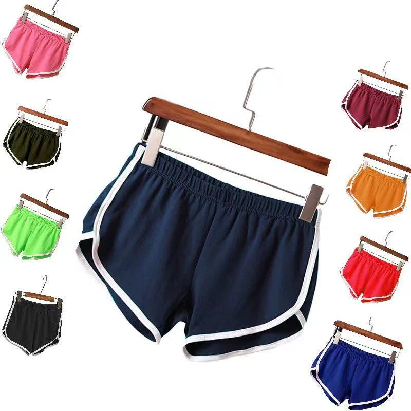 Breathable Sports Shorts, Solid Color Hot Pants Shorts - Image 11