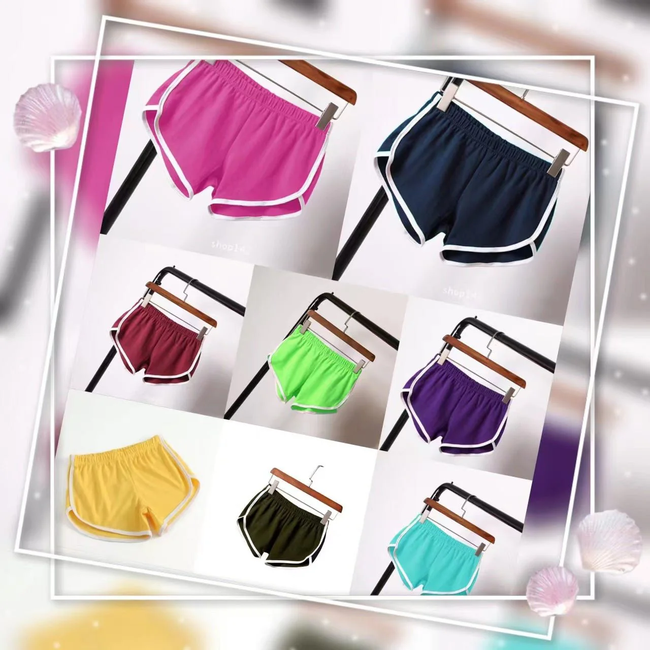 Breathable Sports Shorts, Solid Color Hot Pants Shorts - Image 12