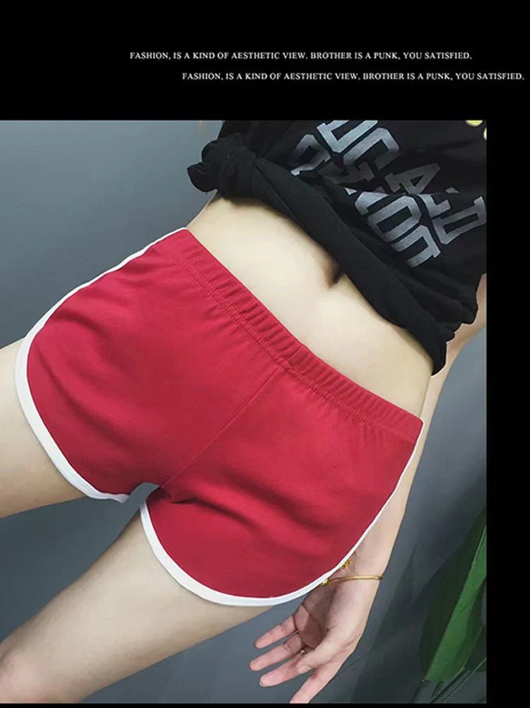 Breathable Sports Shorts, Solid Color Hot Pants Shorts - Image 18