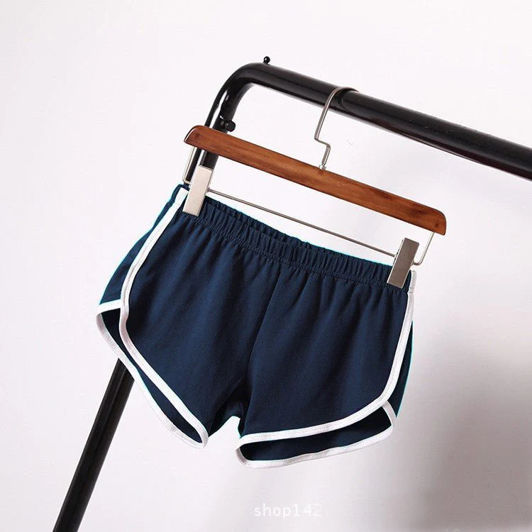 Breathable Sports Shorts, Solid Color Hot Pants Shorts - Image 20